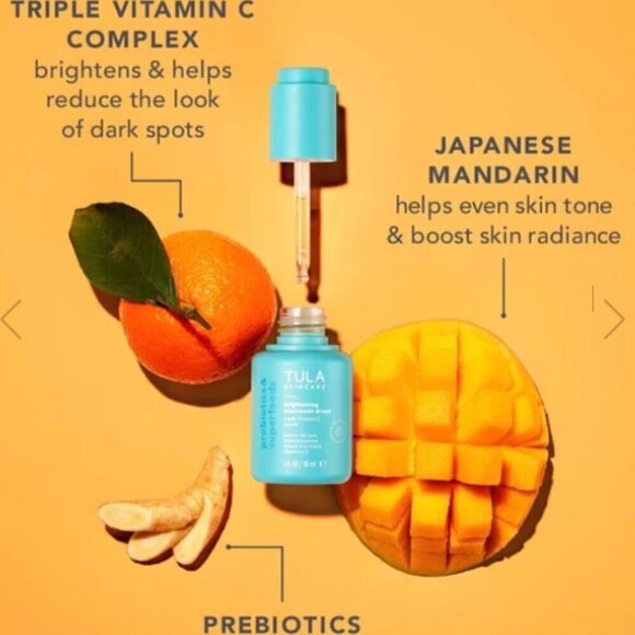 Tula Skincare Brightening Treatment Drops Triple Vitamin C Serum - Picture 2 of 5
